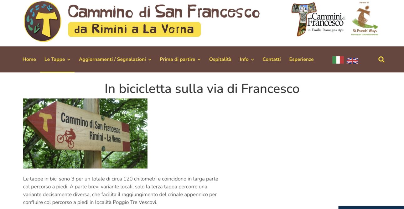 Cammino di San Francesco da Rimini a La Verna - Bike Tour Rimini